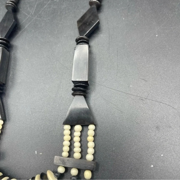 Wooden Beaded Boho Necklace - Picture 3 of 5